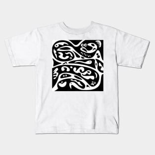 Abstract | Black White | Pop Art Kids T-Shirt